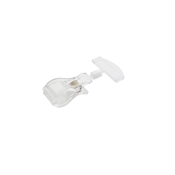 Billede af Skilteholder med stor kortholder hoved transparent / Prisskilteholder transparent 50 mm. 60270155