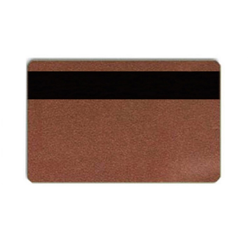 Billede af Blanke bronze plastkort med magnet HICO - IS0-7811-6 (CR80). 70102231